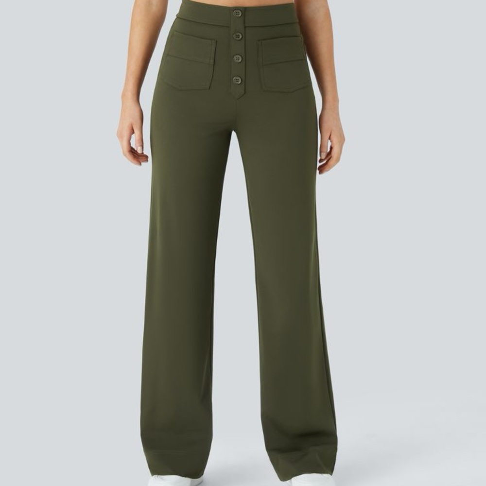 HALARA Forest Night Wide-Leg Pants NWT